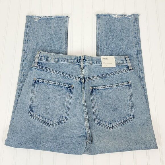 AGOLDE Riley High Rise Straight Crop Jeans - Picture 12 of 15